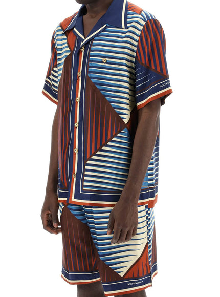 Dolce & Gabbana "geometric pattern bowling shirt with