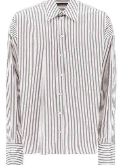 Dolce & Gabbana "oversized striped poplin shirt