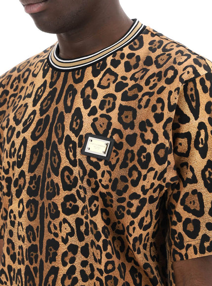 Dolce & Gabbana leopard print t-shirt with