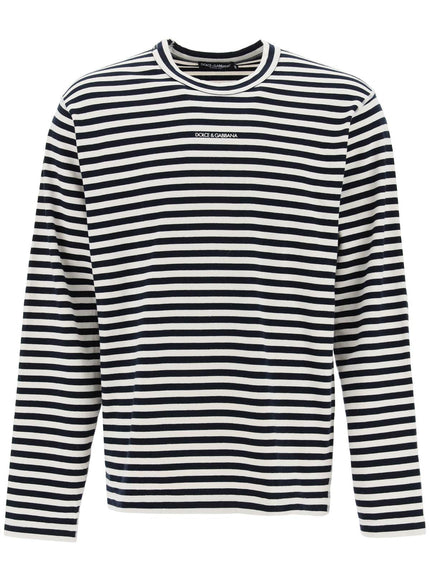 Dolce & Gabbana long-sleeved striped t-shirt