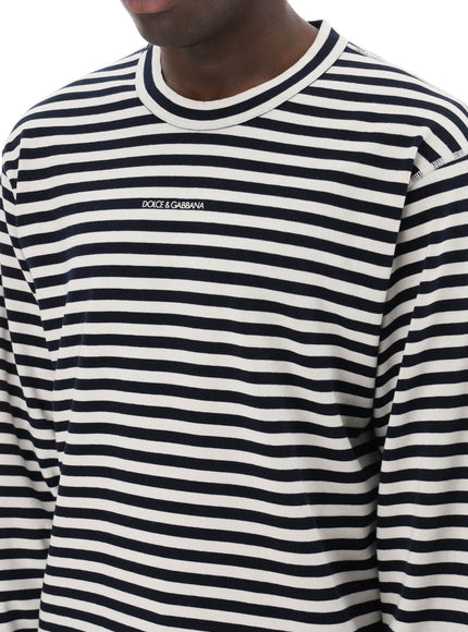 Dolce & Gabbana long-sleeved striped t-shirt