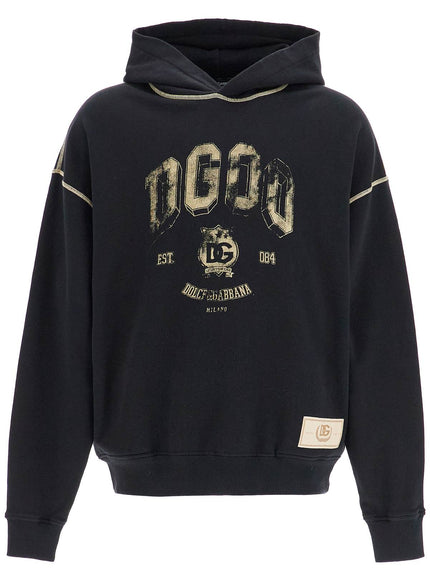 Dolce & Gabbana oversized hoodie with hood and logo print