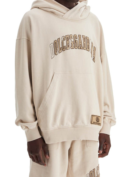 Dolce & Gabbana hooded sweatshirt with embroidered logo