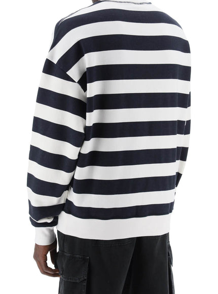 Dolce & Gabbana striped sweatshirt with embroidered logo