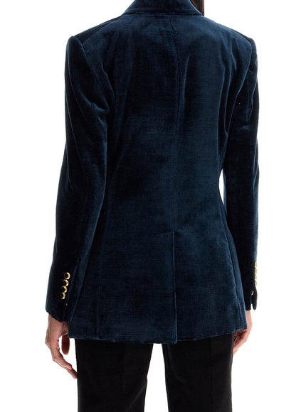 Tom Ford wallis velvet double-breasted jacket