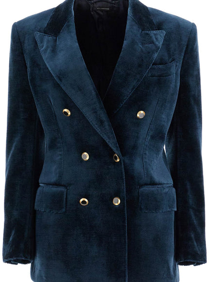 Tom Ford wallis velvet double-breasted jacket