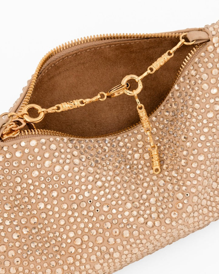 Gemy Maalouf Crystal-Embellished Convertible Clutch