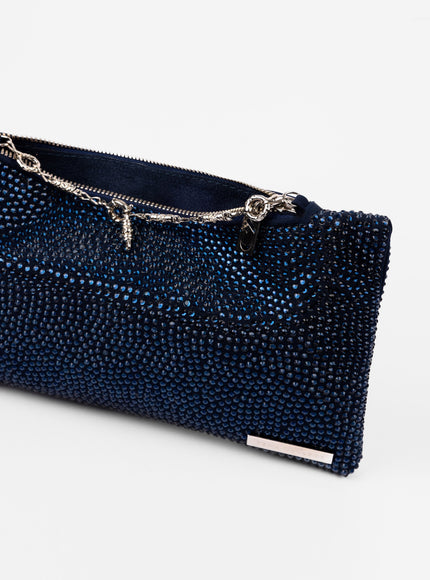 Gemy Maalouf Crystal-Embellished Pouch Clutch