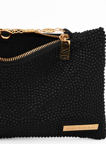 Gemy Maalouf Crystal-Embellished Pouch Clutch