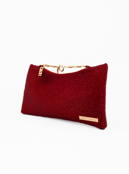 Gemy Maalouf Crystal-Embellished Pouch Clutch