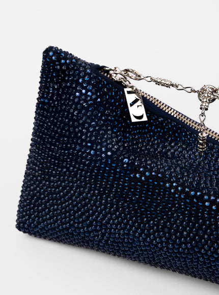 Gemy Maalouf Crystal-Embellished Pouch Clutch