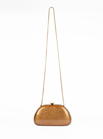 Gemy Maalouf Glossy Marbled Clutch