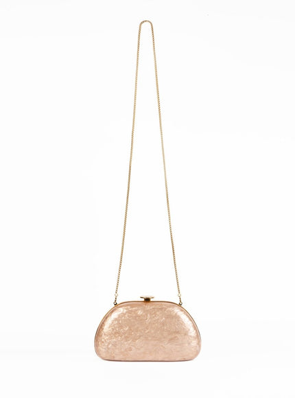 Gemy Maalouf Glossy Marbled Clutch