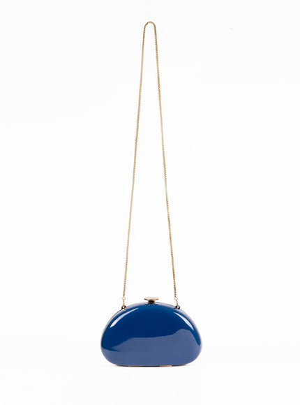 Gemy Maalouf Glossy Sculpted Clutch No. 7765BG