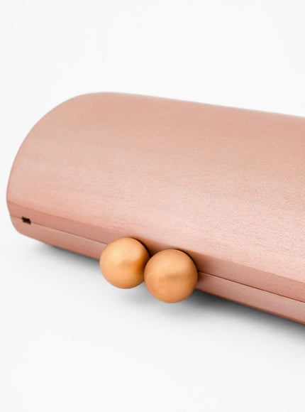 Gemy Maalouf Wooden Hard-Shell Clutch