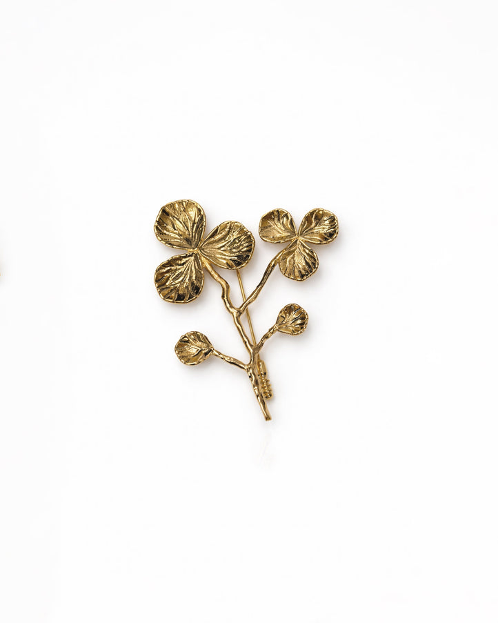 Gemy Maalouf Trefoil Botanical Brooch Default Title