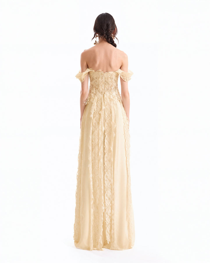 Gemy Maalouf Embroidered Corset Set