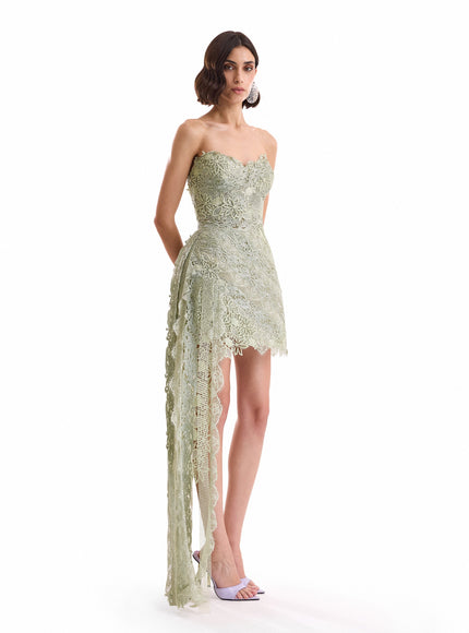 Gemy Maalouf Guipure Cage Dress No. 7993SD