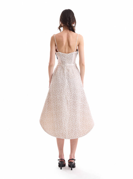 Gemy Maalouf Floral Balloon Mini Dress