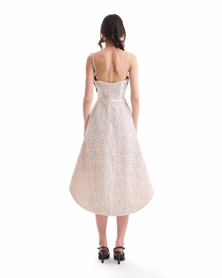 Gemy Maalouf Floral Balloon Mini Dress