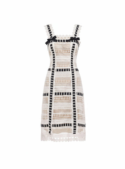 Gemy Maalouf Ribbon Detail Midi Dress