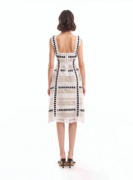 Gemy Maalouf Ribbon Detail Midi Dress