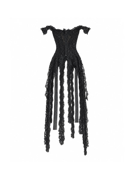 Gemy Maalouf Off-Shoulder Embroidered Corset