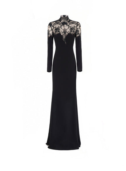 Gemy Maalouf Slim-Cut Lace Sweetheart Gown