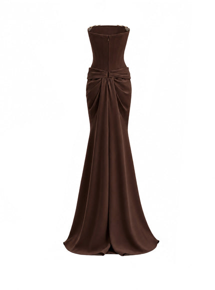 Gemy Maalouf Strapless Beaded Gown No. 7945