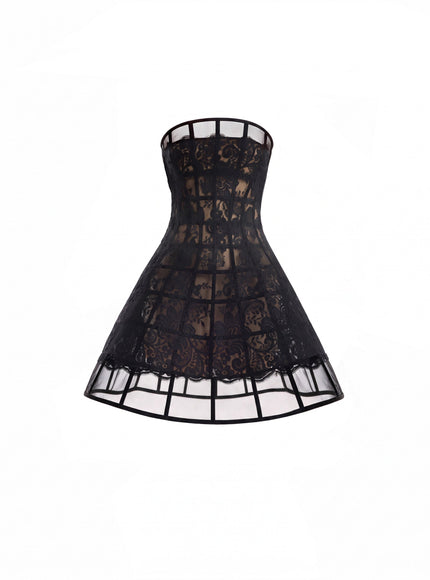 Gemy Maalouf Caged Short Dress