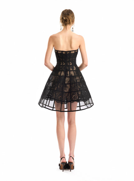 Gemy Maalouf Caged Short Dress