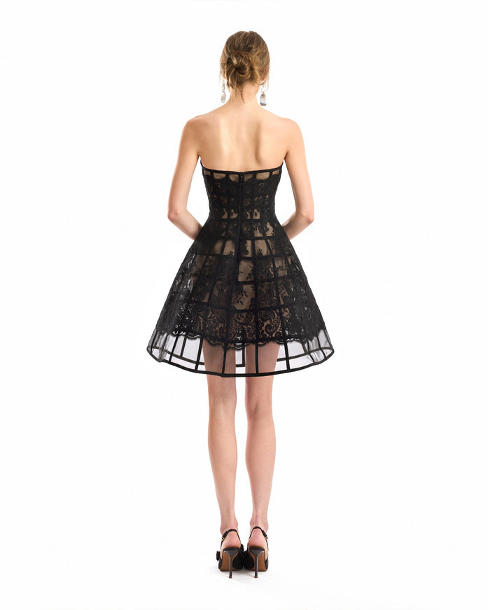 Gemy Maalouf Caged Short Dress