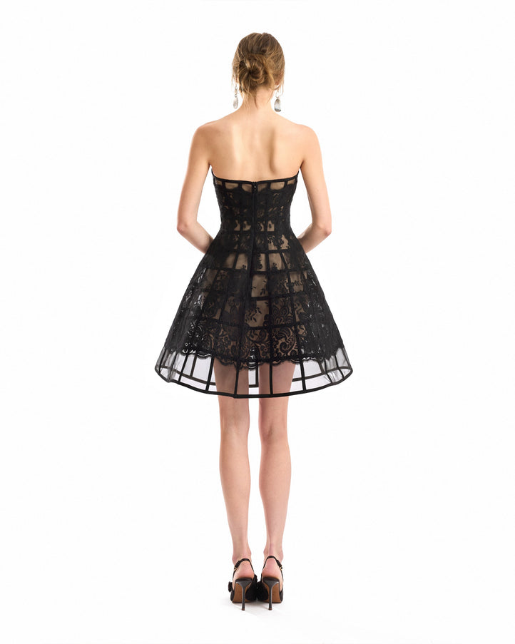 Gemy Maalouf Caged Short Dress