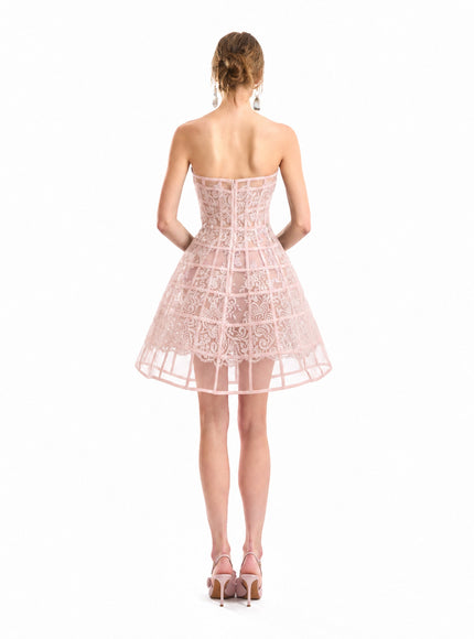 Gemy Maalouf Caged Short Dress