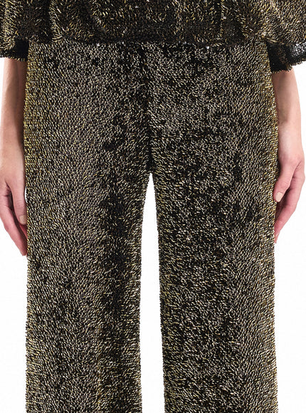 Gemy Maalouf High-Waisted Sculpted Trousers Olive