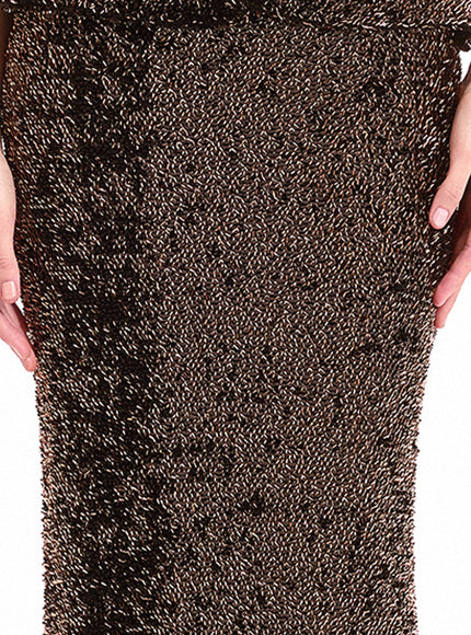 Gemy Maalouf Sequined Slim Long Skirt - detail