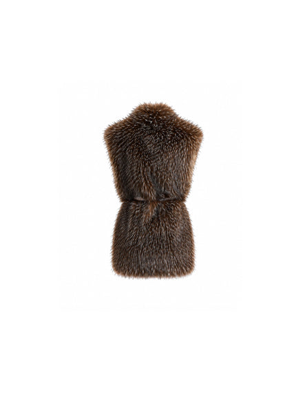 Gemy Maalouf Belted Fur Gilet