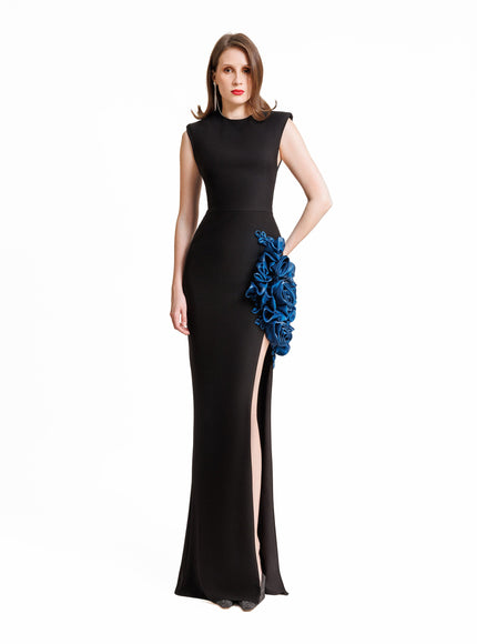 Gemy Maalouf Slim-Cut Gown No. 7320 Black