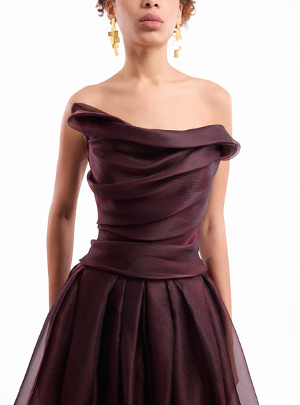 Gemy Maalouf Strapless Draped Gown No. 7900