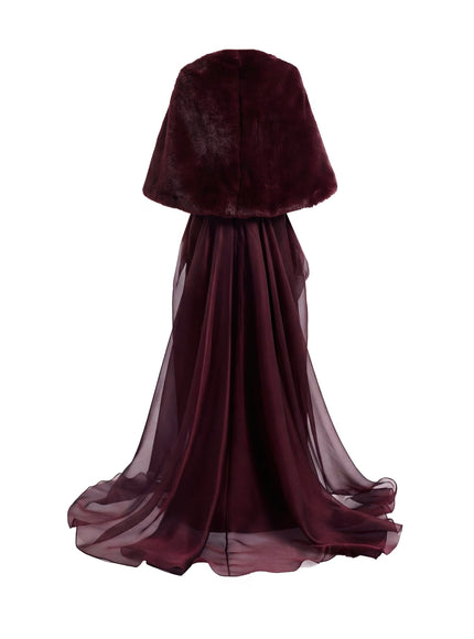 Gemy Maalouf Strapless Draped Gown With Bolero