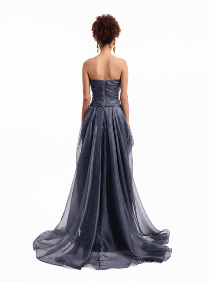 Gemy Maalouf Strapless Draped Gown No. 7900