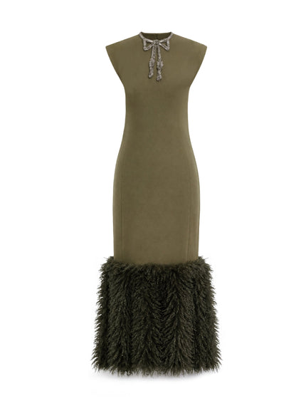 Gemy Maalouf Bow Detail Straight Gown