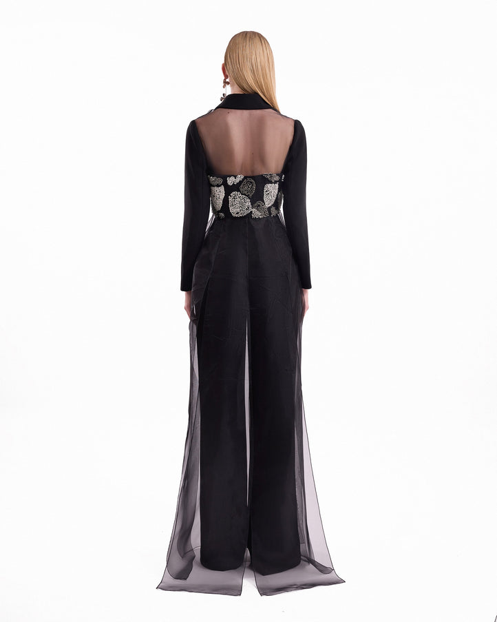 Gemy Maalouf Beaded Shirt Trouser Set