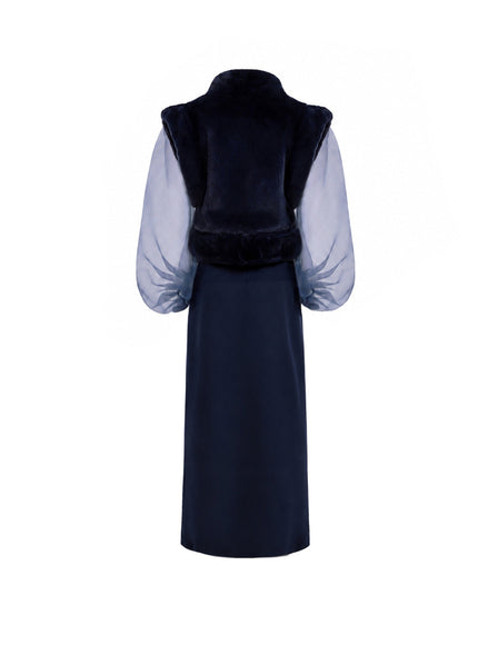 Gemy Maalouf Embellished High-Neck Set No. 7919TP7917MS7910BL