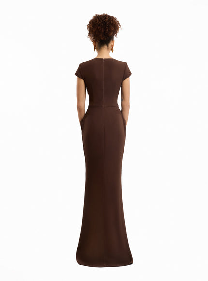 Gemy Maalouf V-Neck Embellished Gown