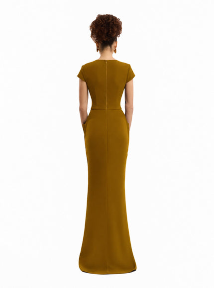Gemy Maalouf V-Neck Embellished Gown