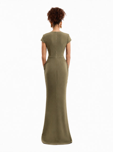Gemy Maalouf V-Neck Embellished Gown