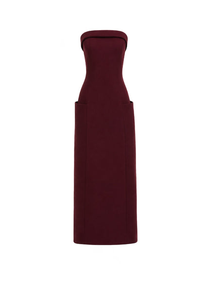 Gemy Maalouf Strapless Midi Dress