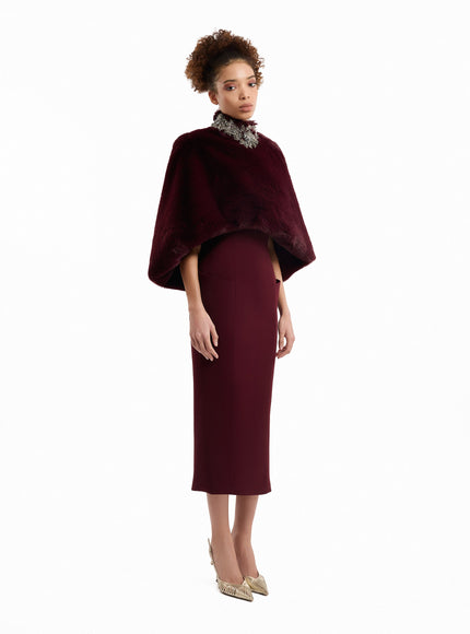 Gemy Maalouf Strapless Midi Dress With Bolero