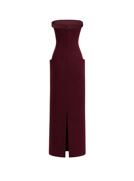 Gemy Maalouf Strapless Midi Dress
